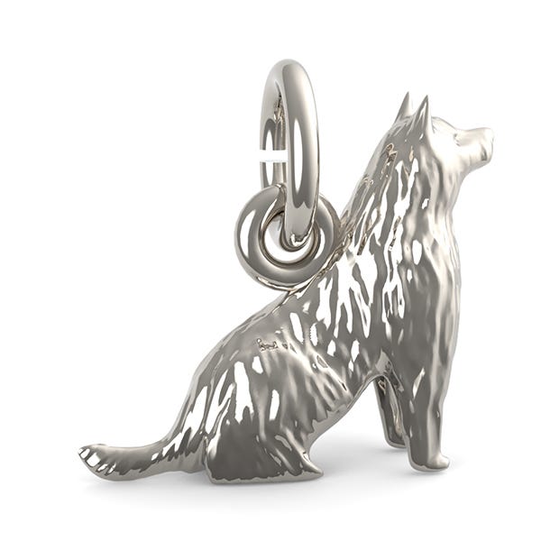 Sitting Terrier Dog Charm