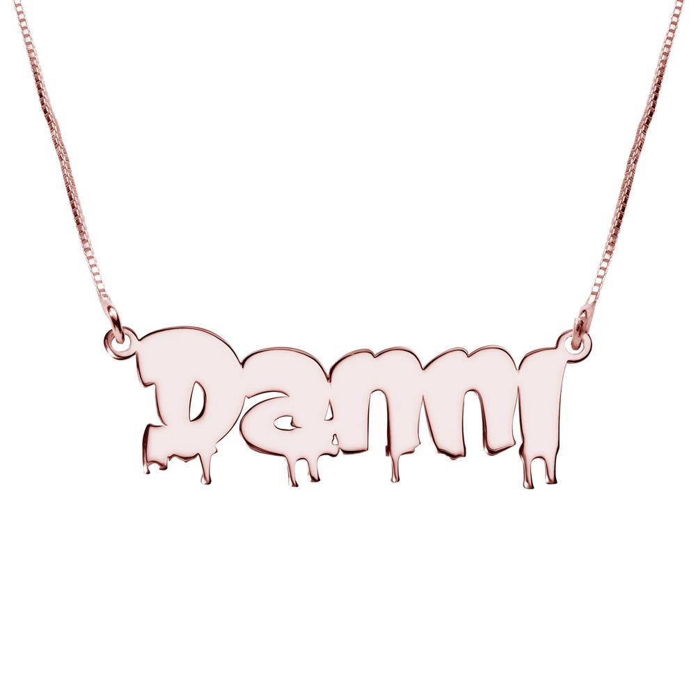 Custom Drip Bubble Nameplate