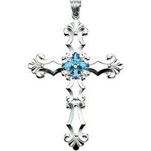 BIRTHSTONE CROSS