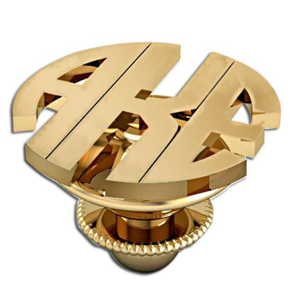 Monogram Cut-out Block Tie Tack