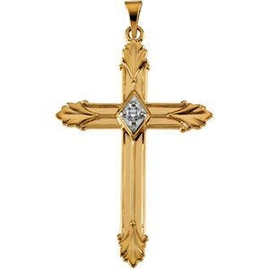 CROSS PENDANT W/DIAMOND