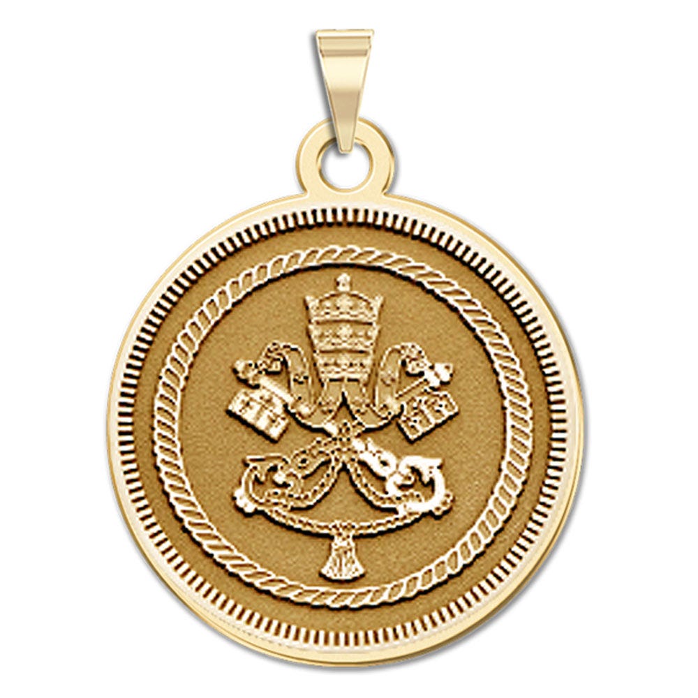 Pope Emeritus Benedict XVI Memorial Commemorative Double-Sided Religous Embossed Bracelet