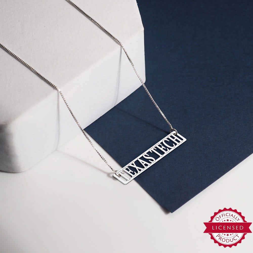 Texas Tech Script Necklace