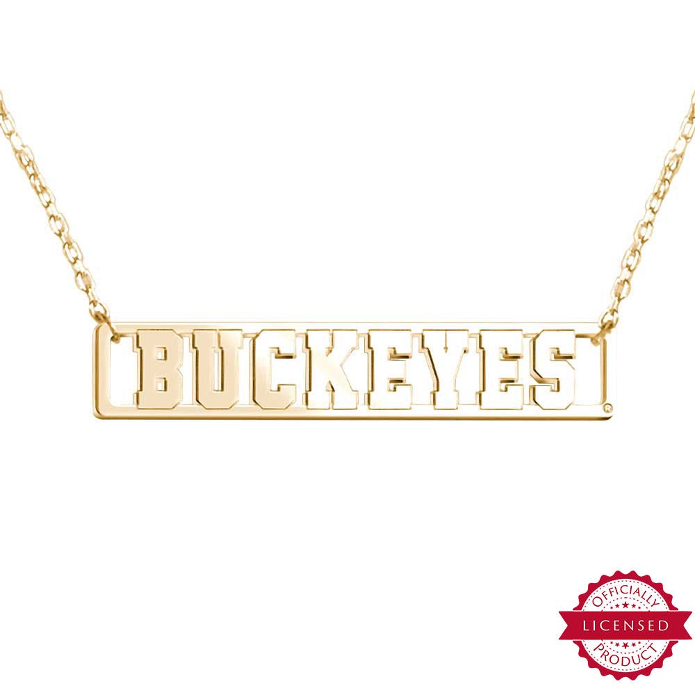 Buckeyes Bar Necklace