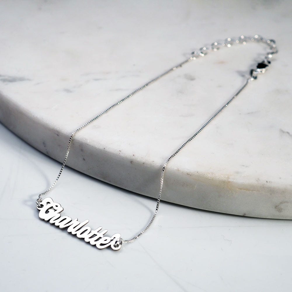 Exclusive Personalized Name Anklet / Ankle Bracelet- Adjustable Size