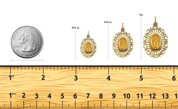 14K Gold Miraculous Medal