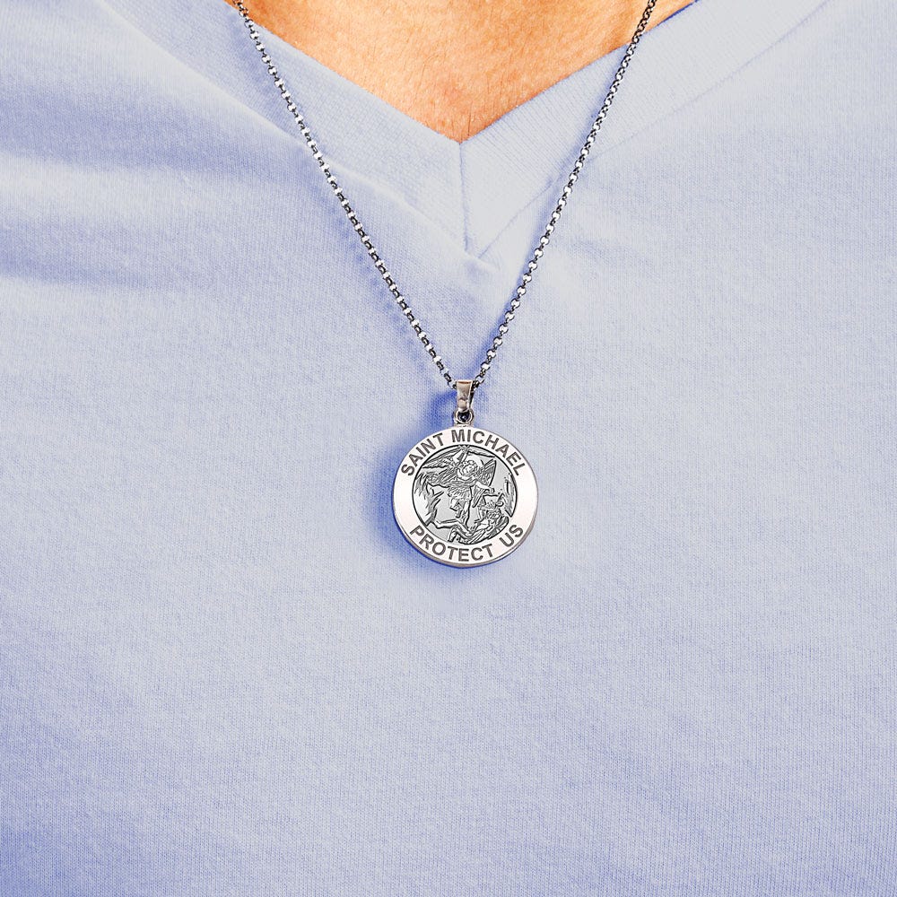 Saint Michael Double Sided EMT Medal