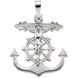 TWO TONE MARINER'S CROSS