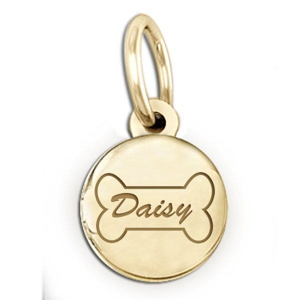Dog Bone Round Picture Locket