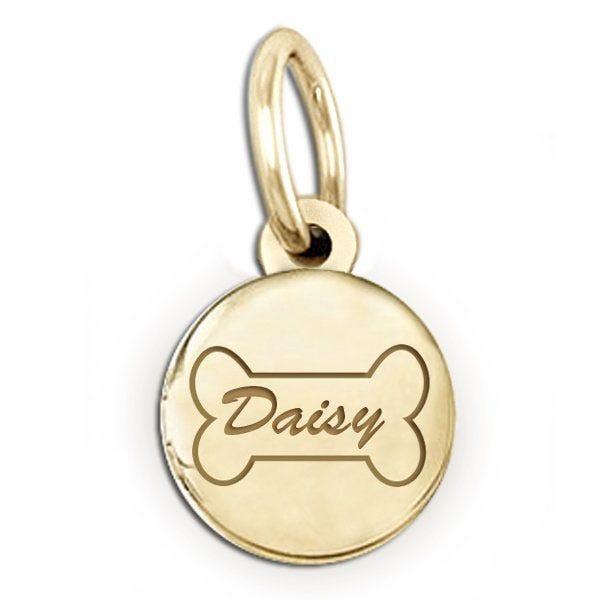 Dog Bone Round Picture Locket