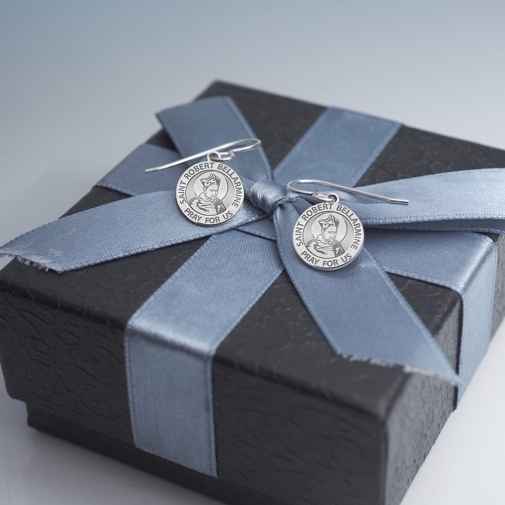 Saint Robert Bellarmine Earrings "EXCLUSIVE"