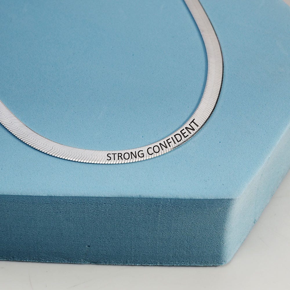 Herringbone Engraved Chain