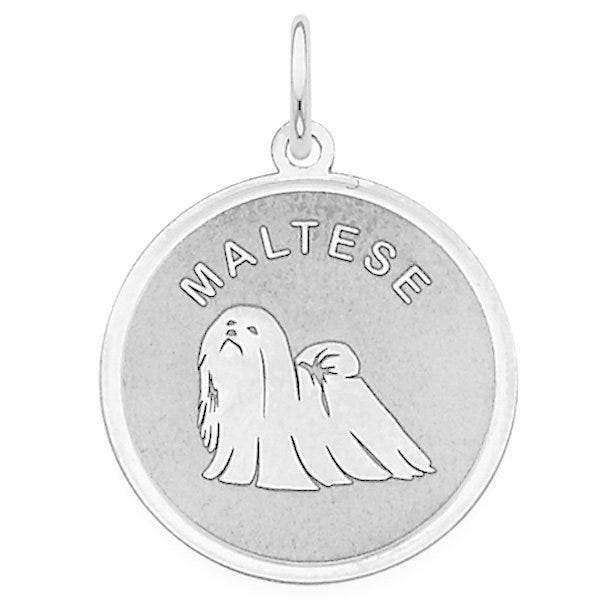 Maltese Disc Charm or Pendant