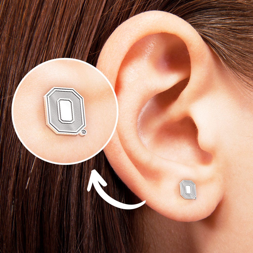 Pair Of Ohio State O Logo Earrings