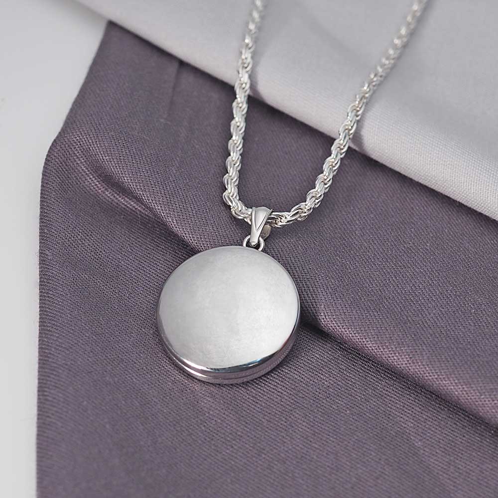 Sterling Silver Round Photo Locket