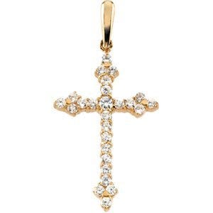 FANCY CUBIC ZIRCONIA CROSS