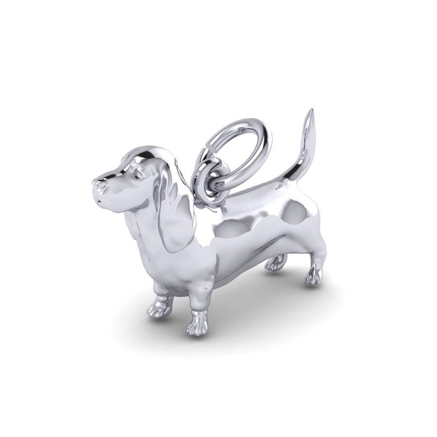 Basset Hound Dog Charm