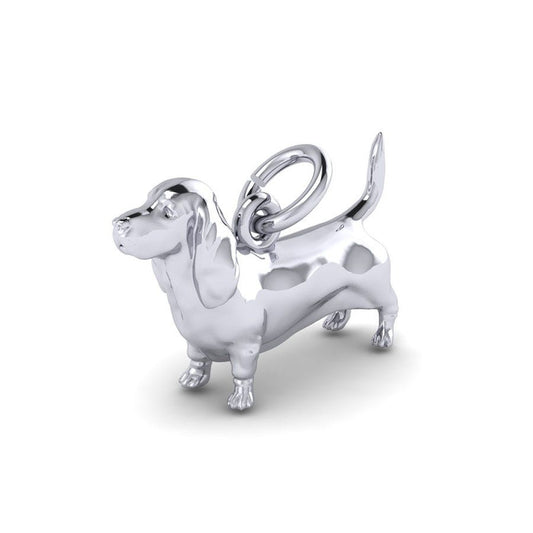 Basset Hound Dog Charm