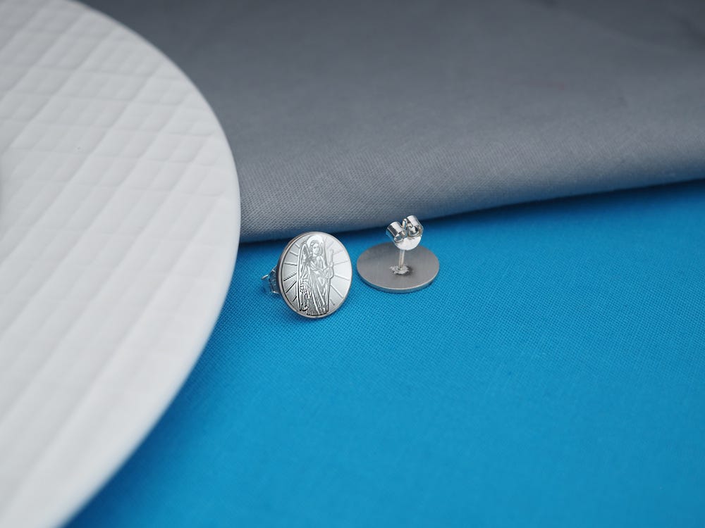 Pair of Saint Raphael Stud Earrings
