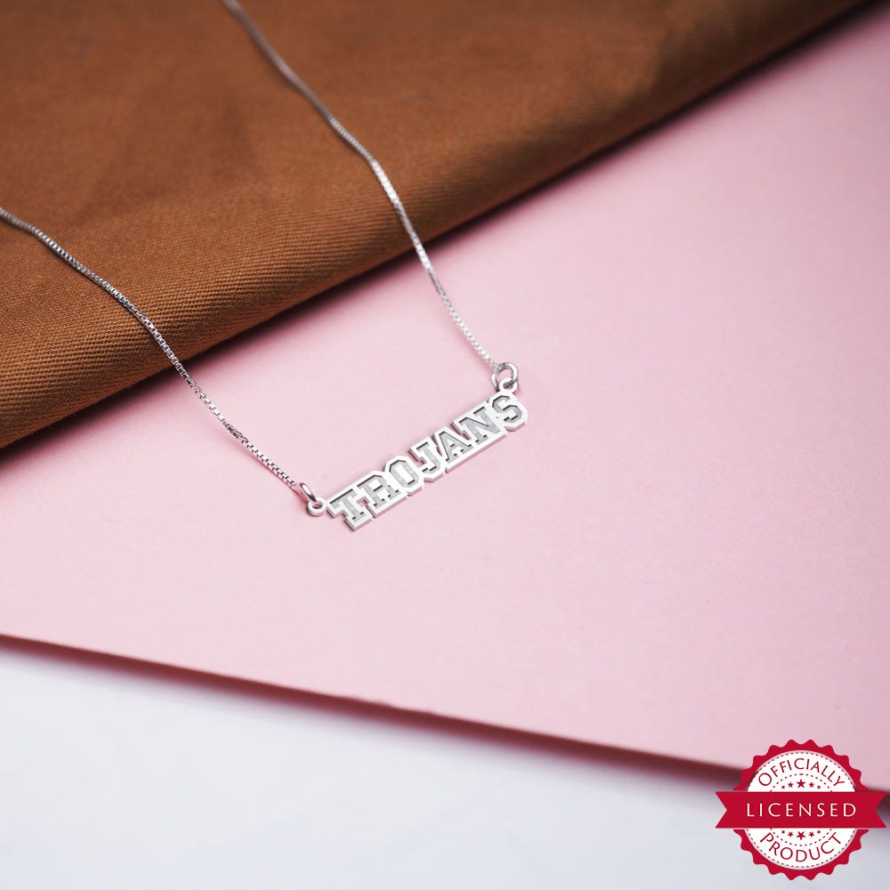 USC Block Trojan Necklace