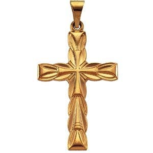 14K Yellow Gold CROSS PENDANT