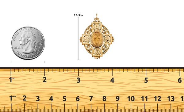 14K Gold Miraculous Medal