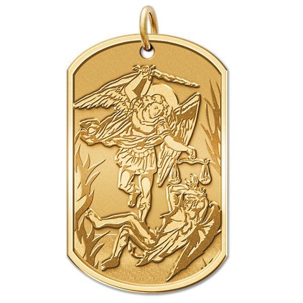 Saint Michael Doubledside MARINES Dogtag Religious Medal "EXCLUSIVE"