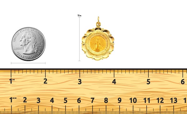 14K Gold Miraculous Medal