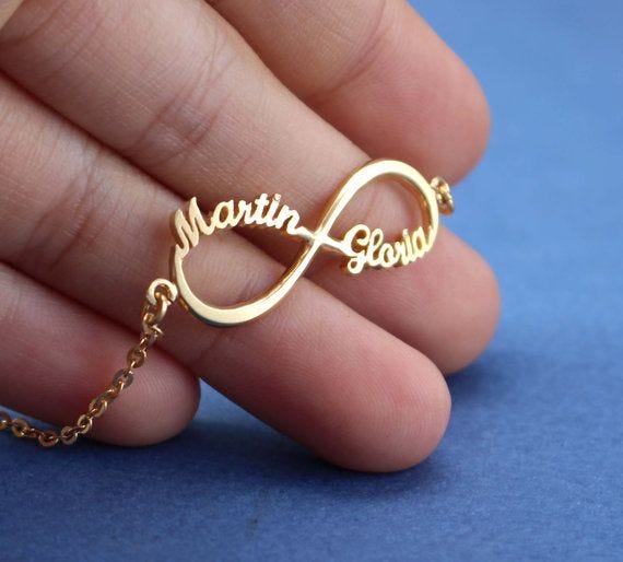 Personalized Infinity Name Bracelet
