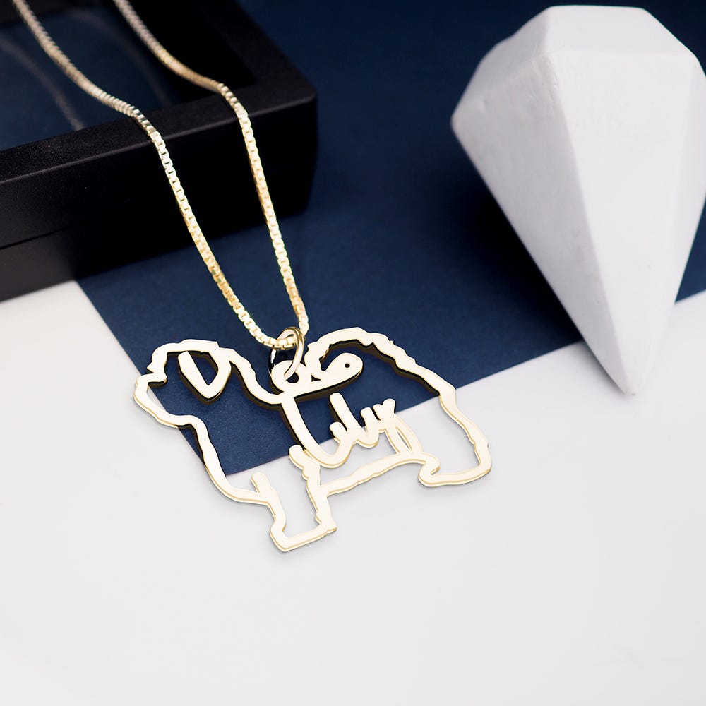 Personalized Dog Breed Silhouette With Name