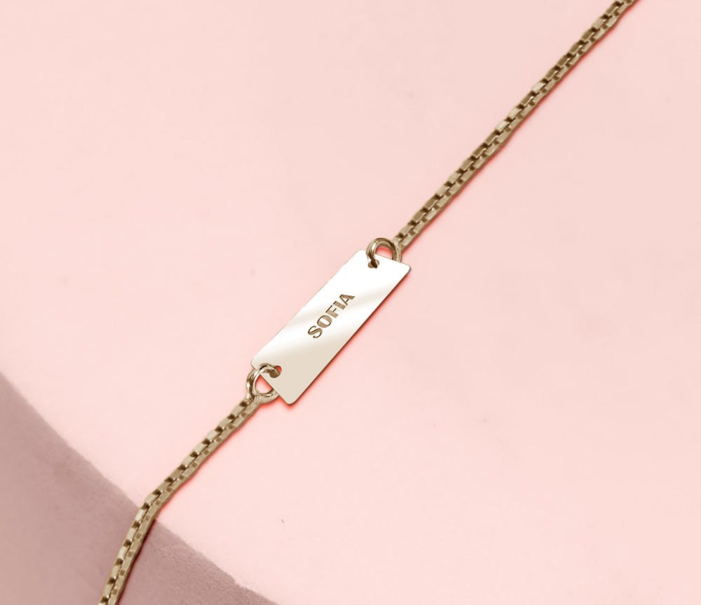 Dainty Personalized Name Anklet
