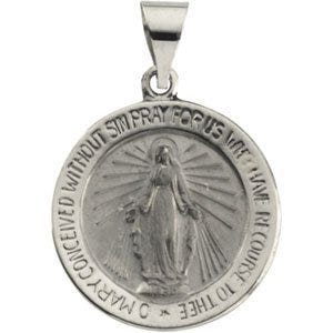 HOLLOW ROUND MIRACULOUS MEDAL