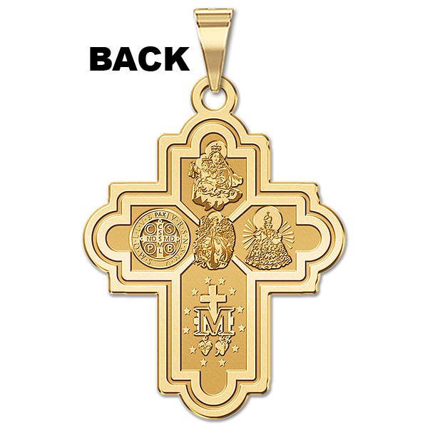 4 Way Cross Religious Medal -"EXCLUSIVE"