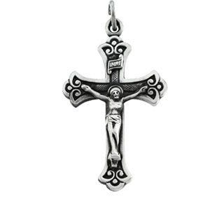 TWO TONE CRUCIFIX PENDANT
