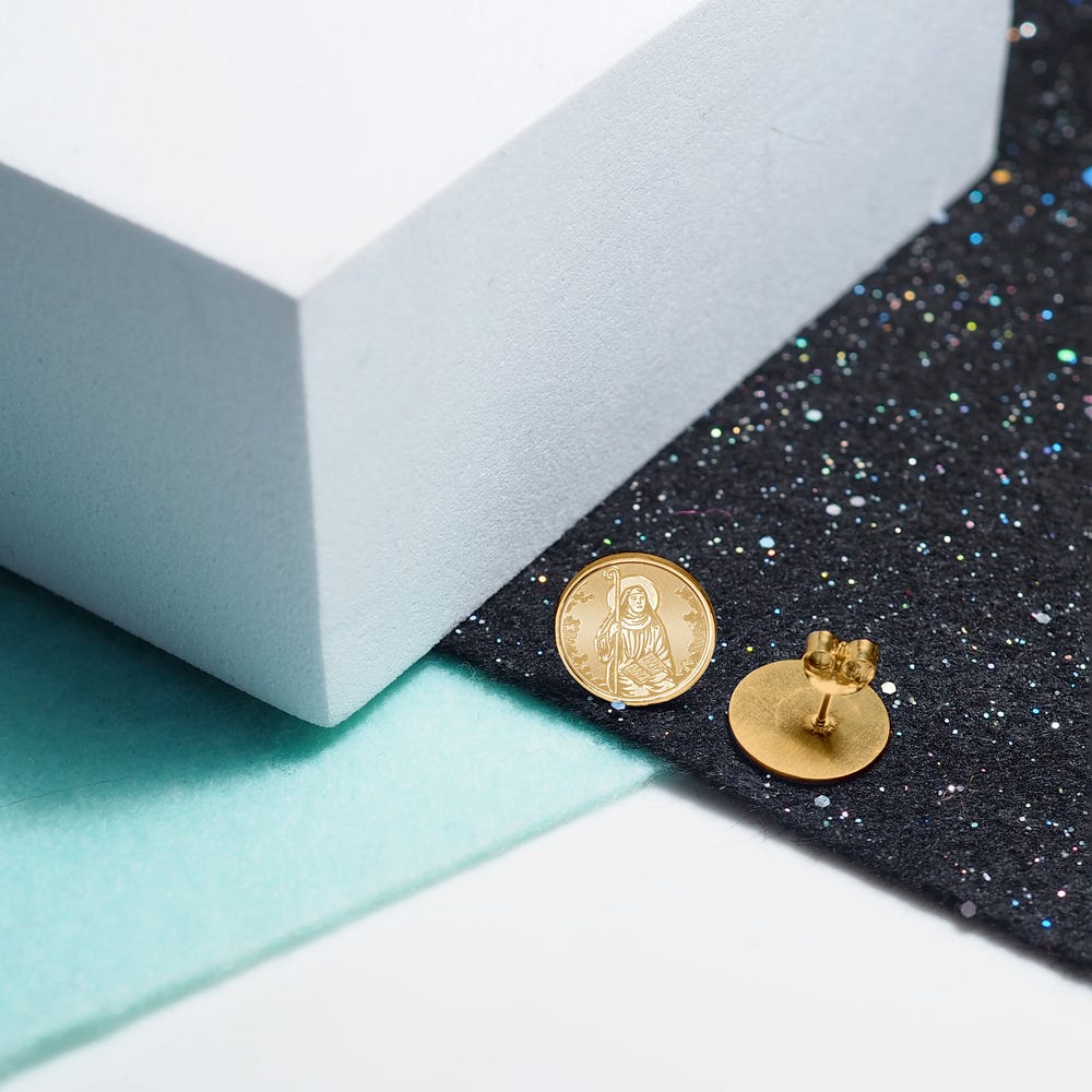 Pair of Saint Monica Stud Earrings