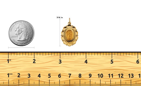 14k Gold Miraculous Medal