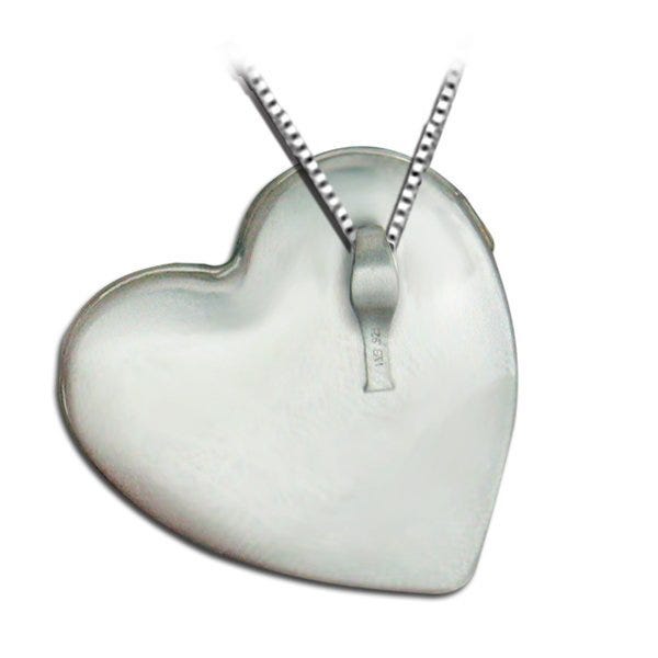 Sterling Silver Sideways Cubic Zirconia Heart Photo Locket
