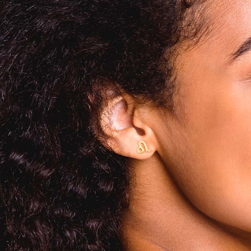Pair of Petite Zodiac Stud Earrings