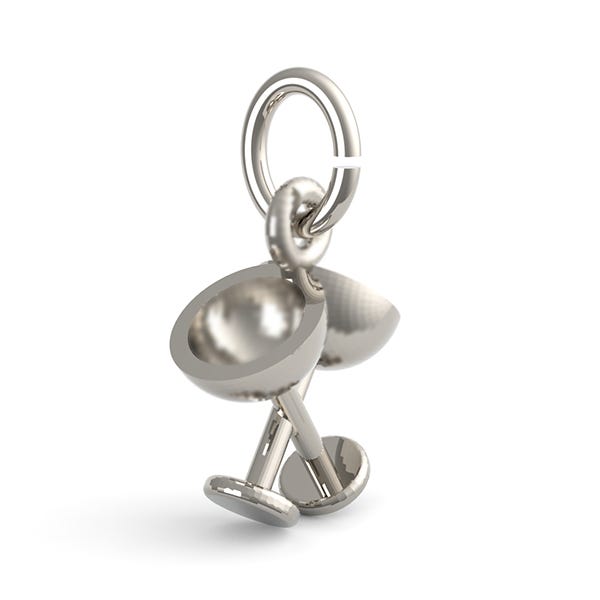 Champagne Glasses Charm 1145
