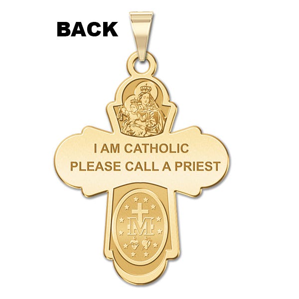 4 Way Cross Religious Medal - "EXCLUSIVE"