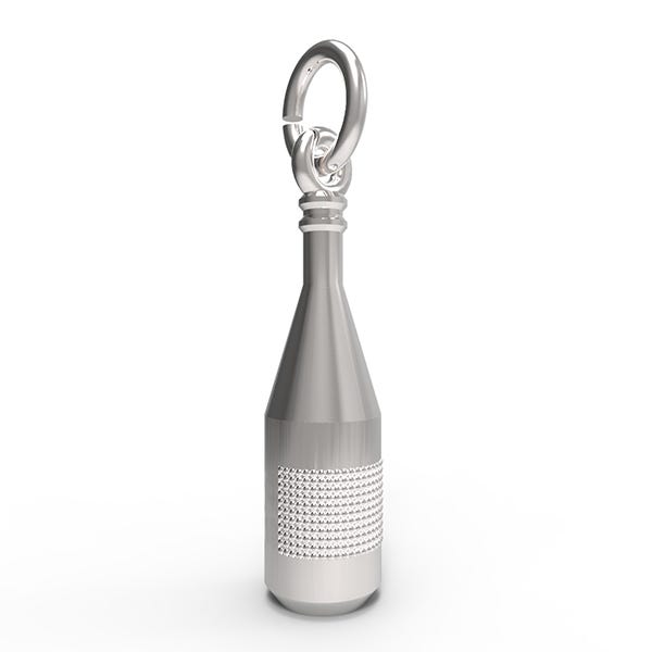 France Burgundy Wine Bottle Charm 8259