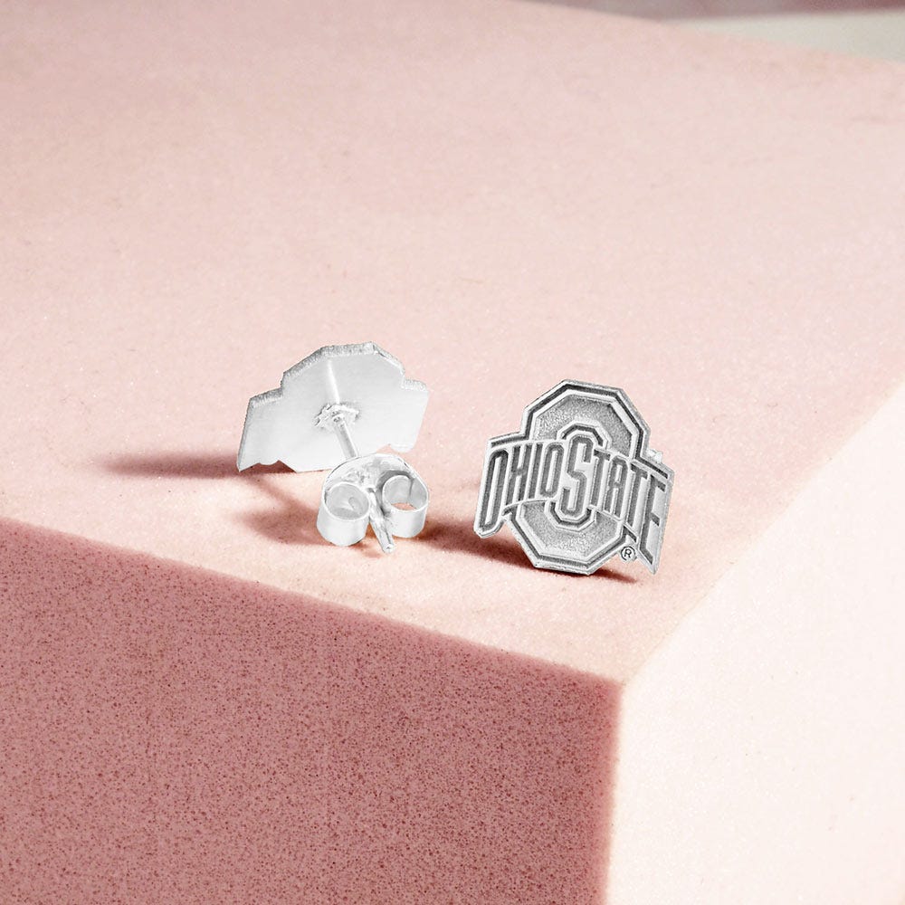 Pair Of Ohio State Logo Earrings