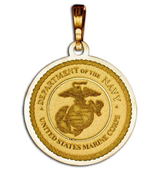 Saint Joan of Arc Doubledside MARINES Religious Medal "EXCLUSIVE"