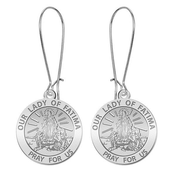 Our Lady of Fatima Earrings "EXCLUSIVE"