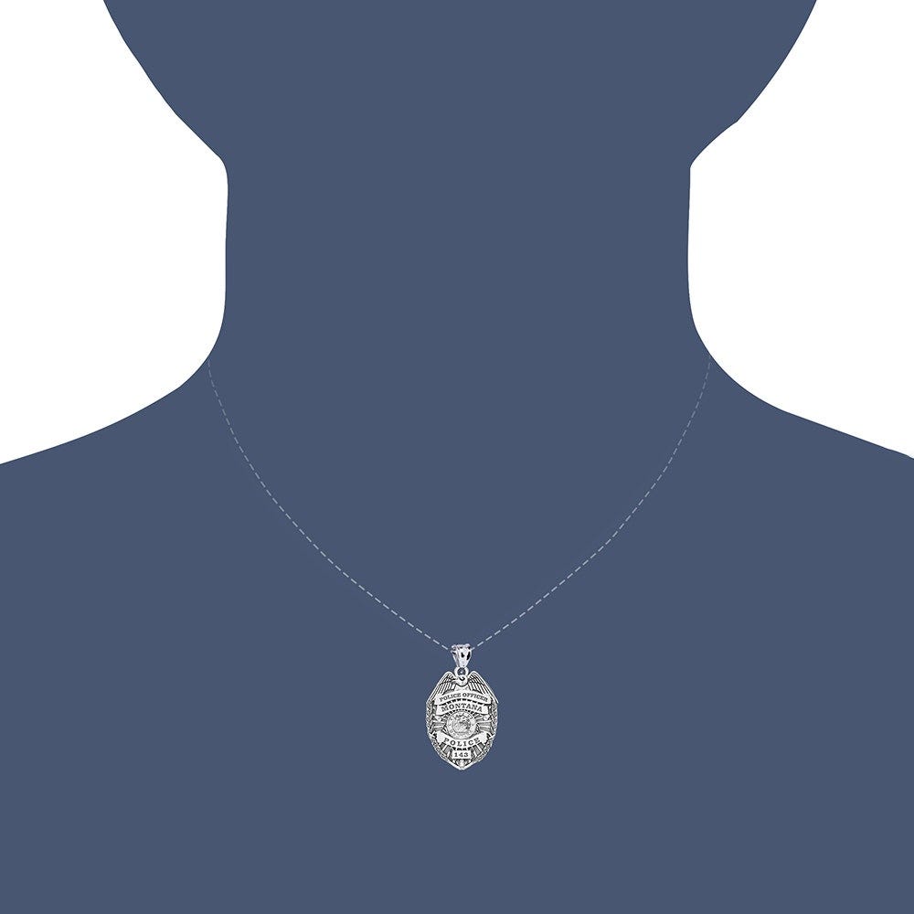 Personalized Montana Police Badge with Your Rank, Number & Department