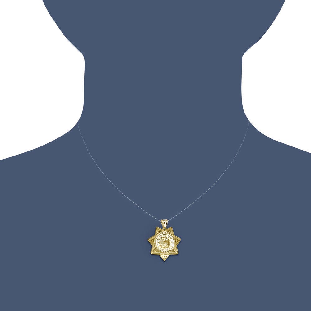 Personalized Montana Sheriff's Police Badge with Your Rank and Number