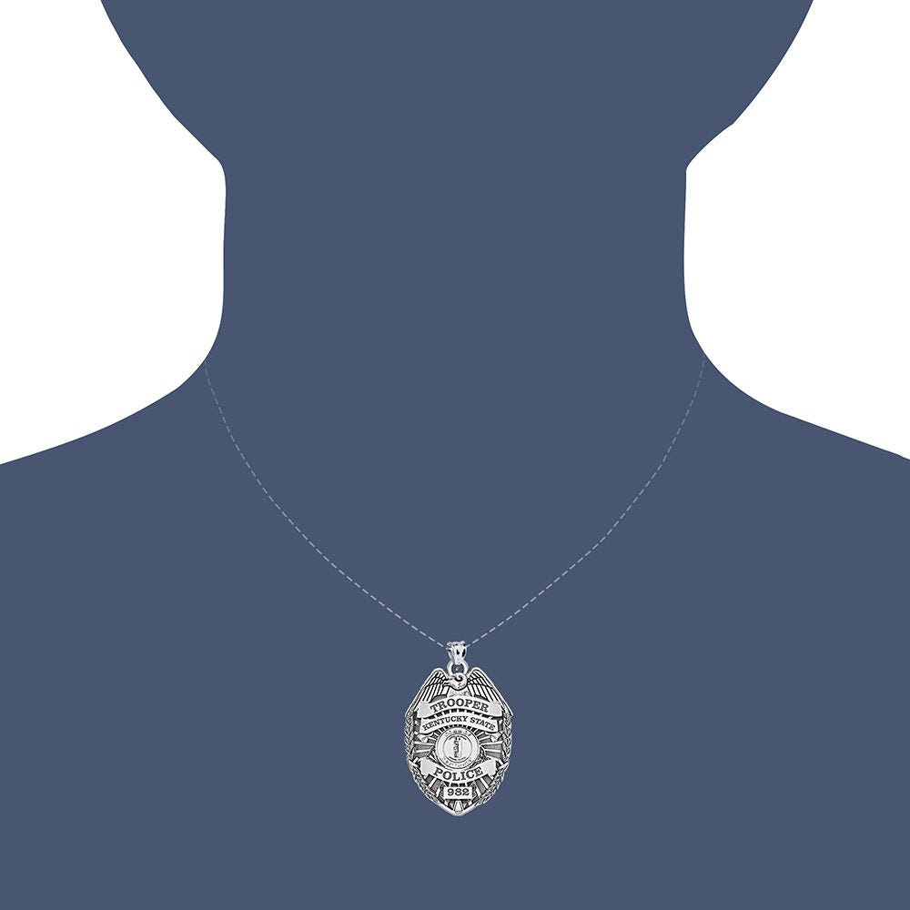 Personalized Kentucky Trooper Badge with Your Rank and Number