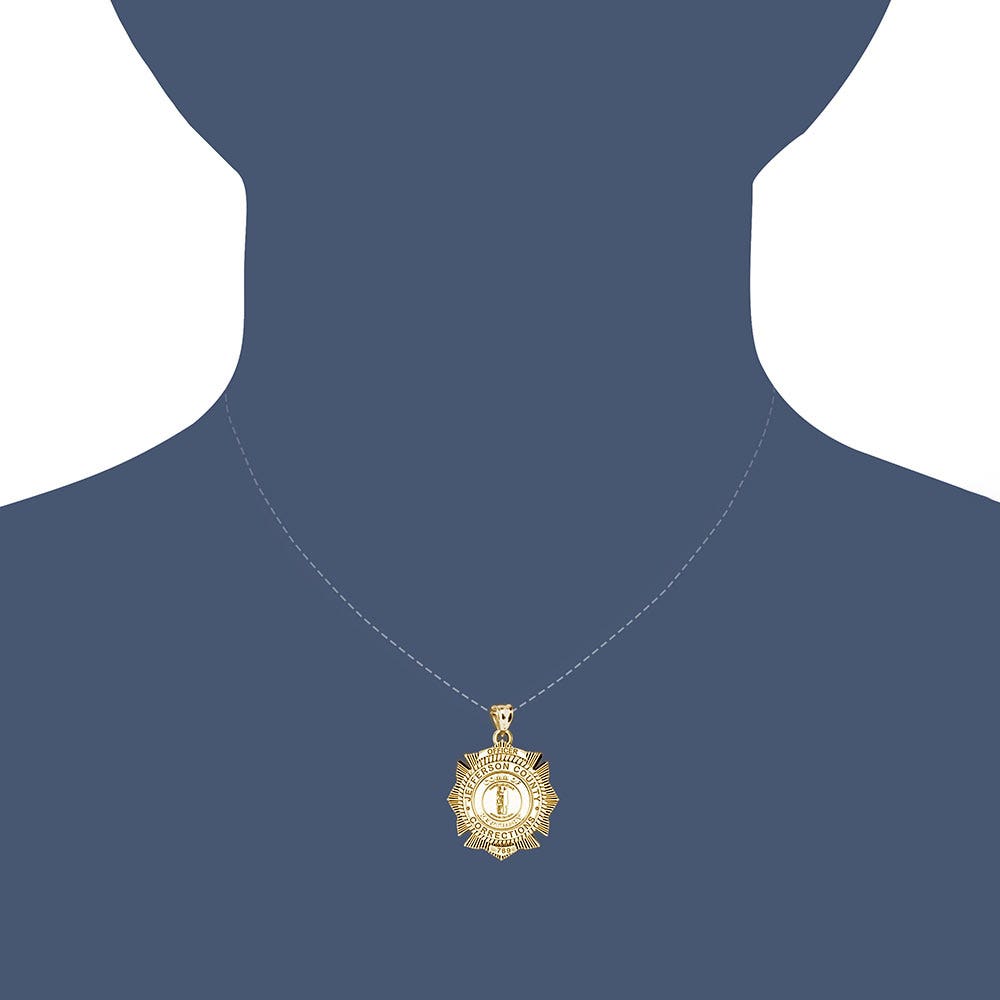 Personalized Kentucky Corrections Badge with Your Number