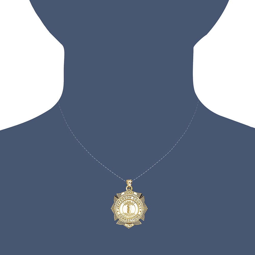 Personalized Kentucky Corrections Badge with Your Number