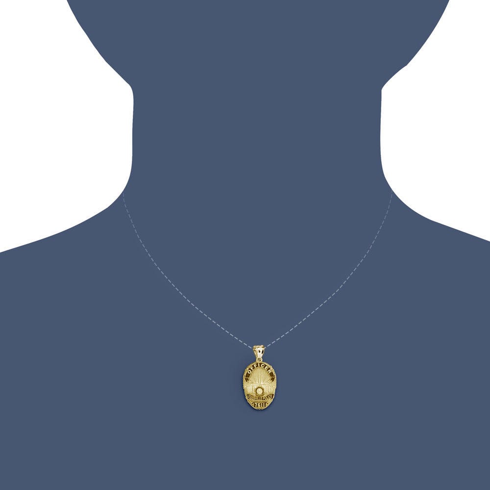 Personalized Louisville Kentucky Police Badge with Your Rank and Number